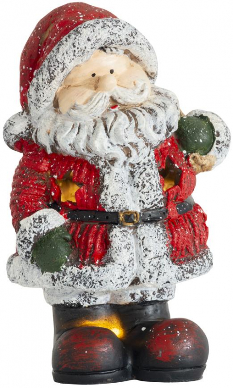 Vianočná postavička Santa držiaci batoh