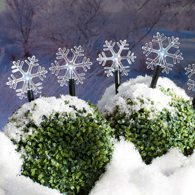Vianočné osvetlenie exterier snehová vločka MagicHome, 5 LED, studená biela